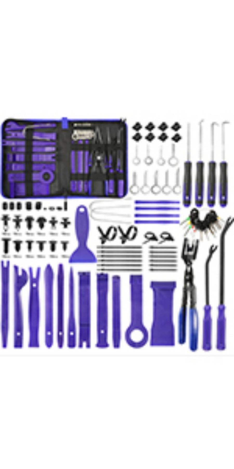 415pcs or 1240pcs Car Accessories - Car Push Retainer Clips & Auto Fasteners Kit - 32 Most Popular Sizes Nylon Bumper Fender Rivets with 10 Cable Ties and Fasteners Remover