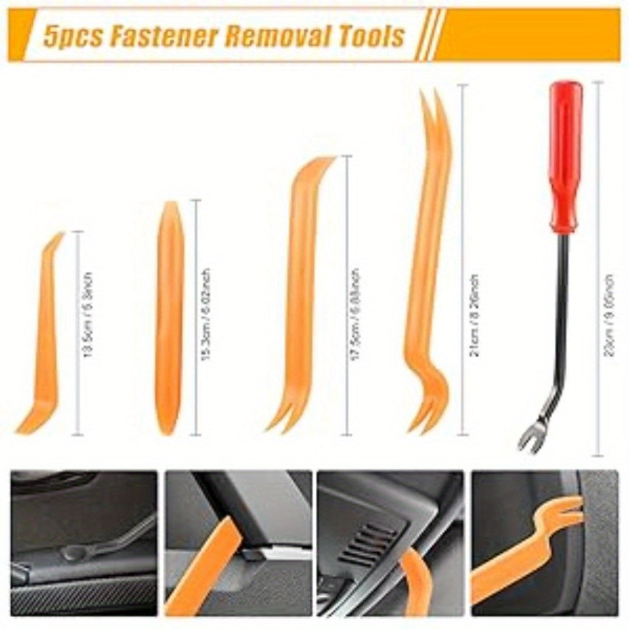415pcs or 1240pcs Car Accessories - Car Push Retainer Clips & Auto Fasteners Kit - 32 Most Popular Sizes Nylon Bumper Fender Rivets with 10 Cable Ties and Fasteners Remover