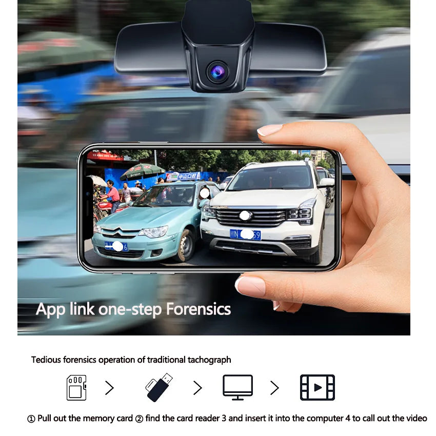 Dash Cam for Car Camera Recorder Dashcam WIFI Car Dvr Recording Devices