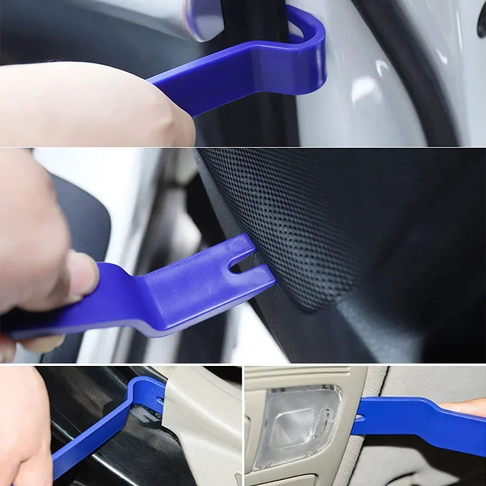 Auto Door Clip Panel Trim Removal Tools Kit Navigation Blades Disassembly Plastic Car Interior Repairing Plastic Pry Hand Tool