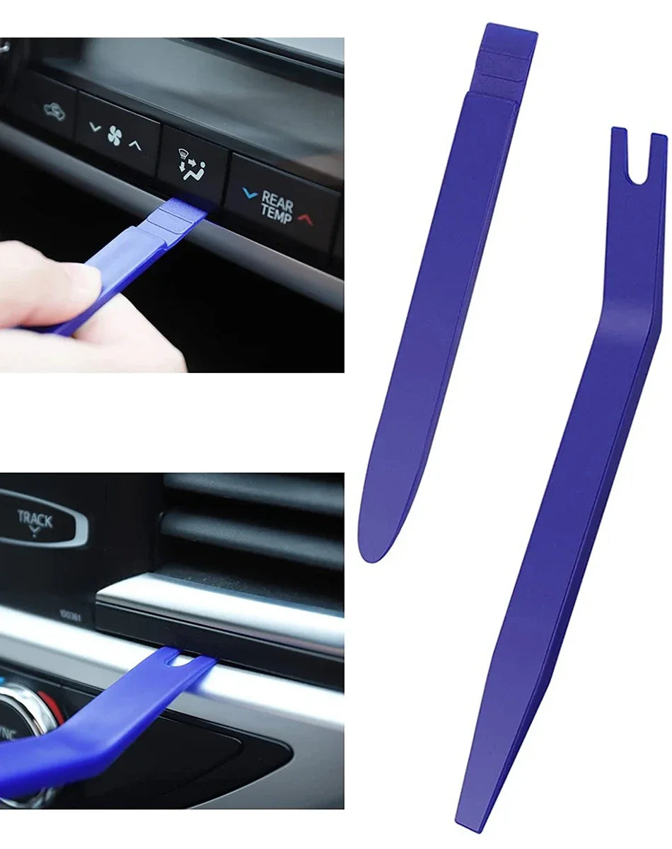 Auto Door Clip Panel Trim Removal Tools Kit Navigation Blades Disassembly Plastic Car Interior Repairing Plastic Pry Hand Tool