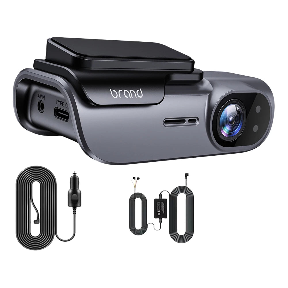 4K Car Dash Camera with GPS Wi-Fi Car DVR UHD Recording Video Recorder 24H Parking Monitor Driving Vehicle Cam Night Vision