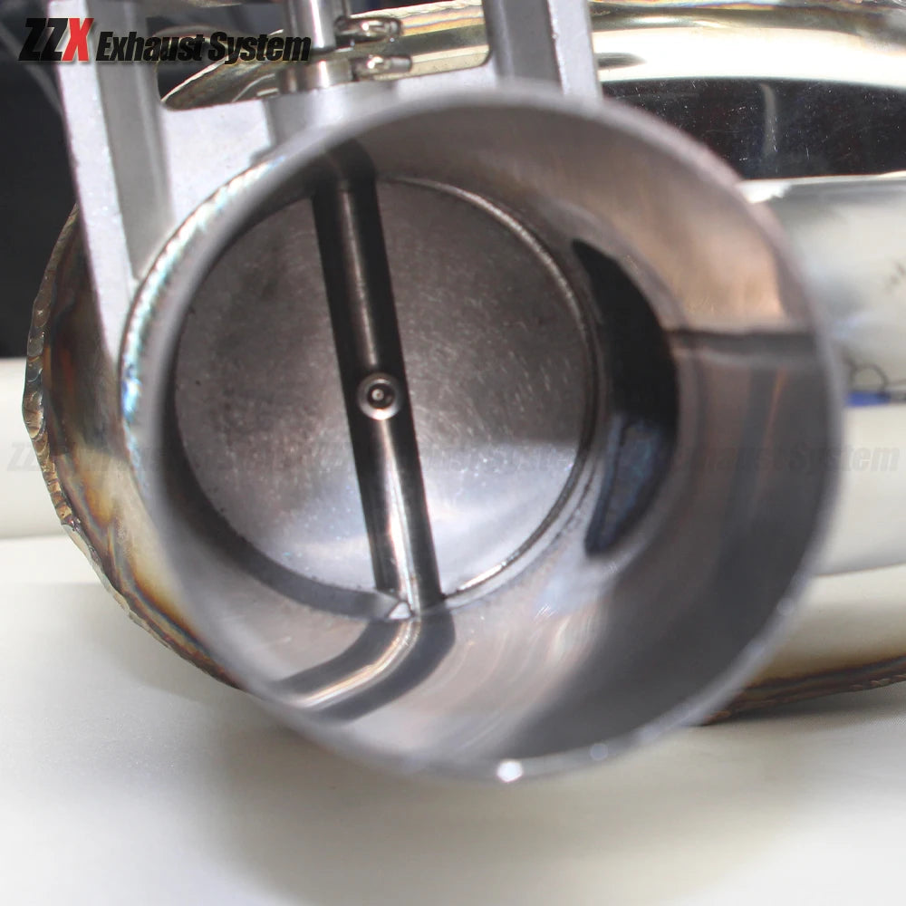 Car accessorie 304 stainless steel exhaust pipe Sports muffler Electric control valve Welding universal Diameter 63mm for e92