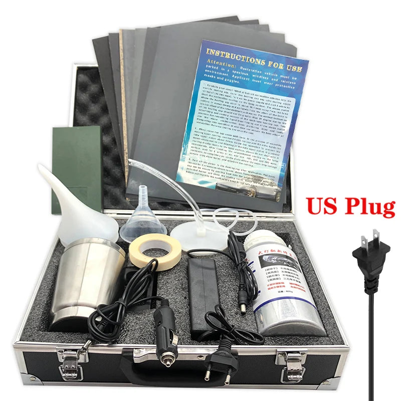 Car Headlight Polishing Kit 800ML Headlights Restoration Liquid Polymer Car Headlamp Renovation Repair Clean Kit Automobile Tool