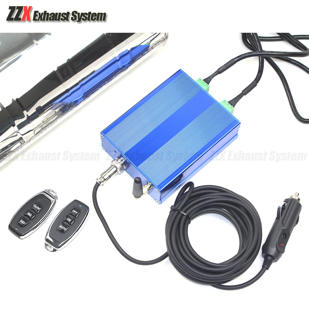 Car accessorie 304 stainless steel exhaust pipe Sports muffler Electric control valve Welding universal Diameter 63mm for e92