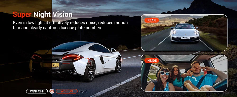 3 Camera Dash Cam For Car Camera 1080P Video Recorder WIFI Car DVR 2lens Front Rear View Camera Night Vision Car Accessories