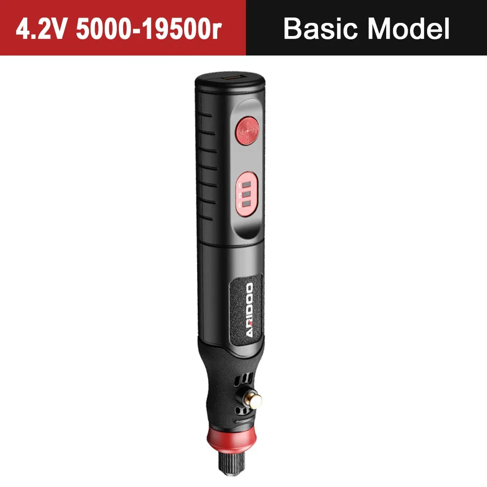 5000-19500r 4.2V Cordless Electric Drill Engraving Machine Rechargeable Drill Tool Micro Rotary Tool Engraver Electric Drill Set