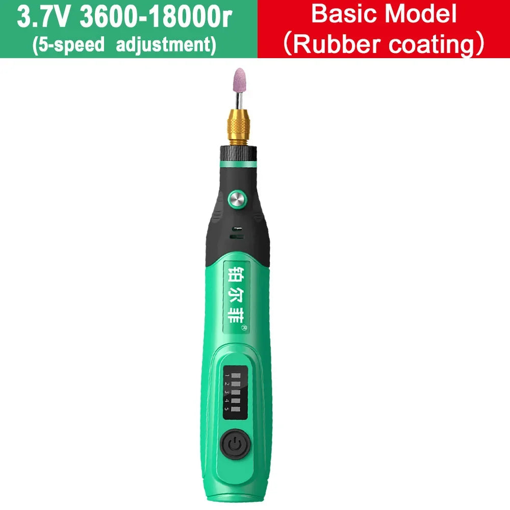 5000-19500r 4.2V Cordless Electric Drill Engraving Machine Rechargeable Drill Tool Micro Rotary Tool Engraver Electric Drill Set