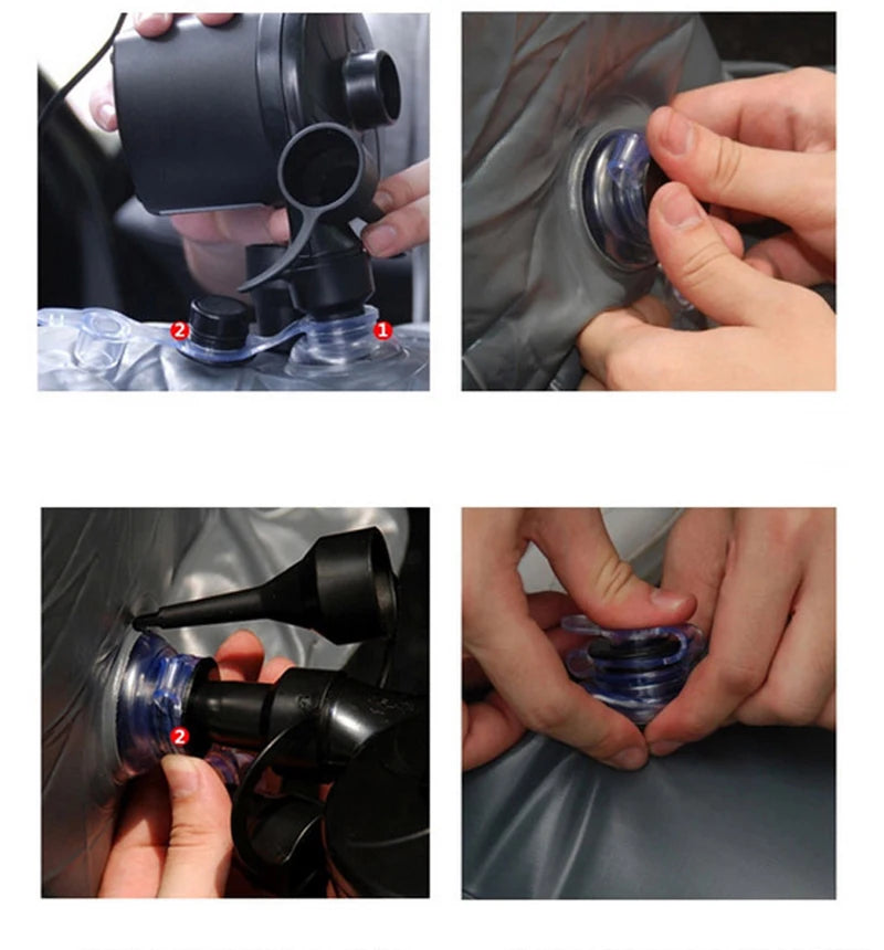 Back Seat Extender Car Seat Cover, Camping Air Mattress, Hammock Travel Bed,Inflatable Car Extra Long Mattress For SUV