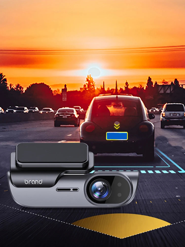 4K Car Dash Camera with GPS Wi-Fi Car DVR UHD Recording Video Recorder 24H Parking Monitor Driving Vehicle Cam Night Vision