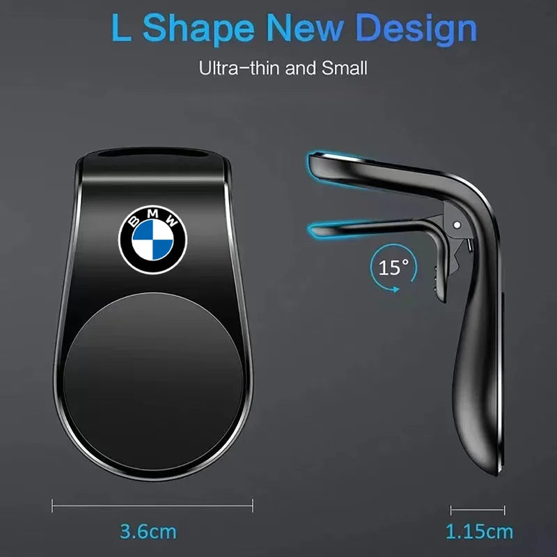 1Pcs Magnetic Car Phone Holder Metal Stand Accessories For BMW X1 X2 X3 X5 X4 X6 X7 iX3 F20 F10 F07 E70 E46 E90 E92 E60 E39