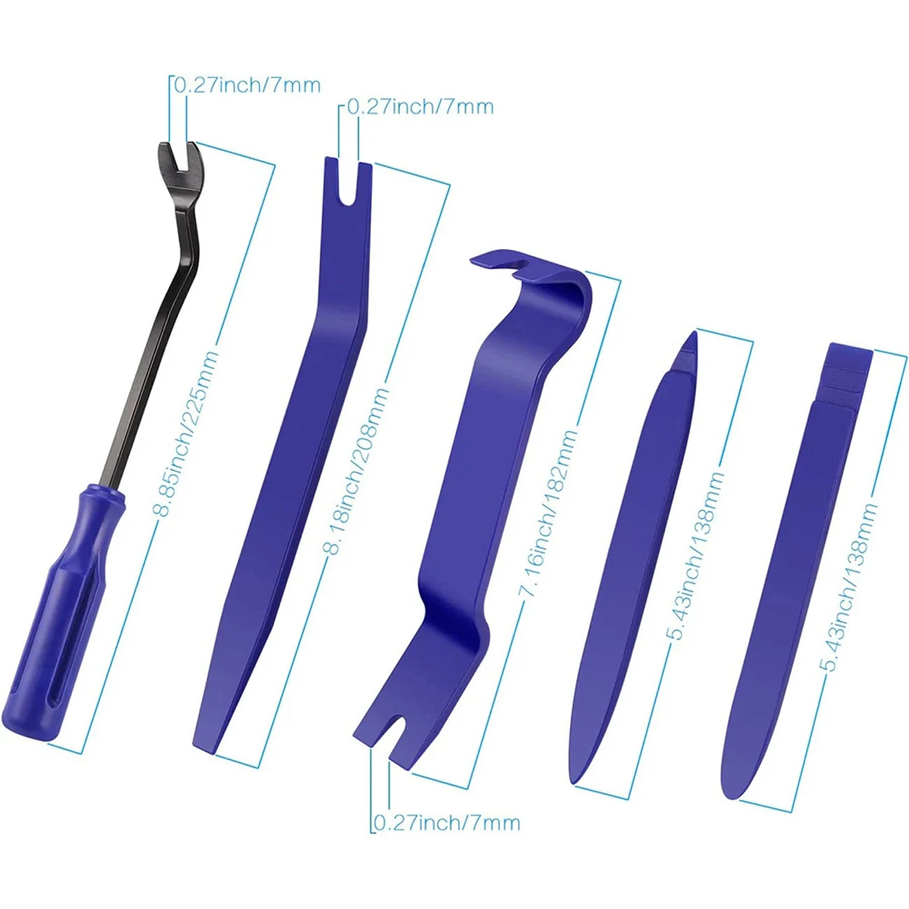 Auto Door Clip Panel Trim Removal Tools Kit Navigation Blades Disassembly Plastic Car Interior Repairing Plastic Pry Hand Tool