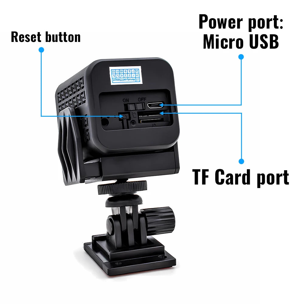 WGWK 4MP Mini Camera WIFI IR Night Vision Human Motion Detection Alarm Surveillance Built-in 3000mAh Battery Security Protection