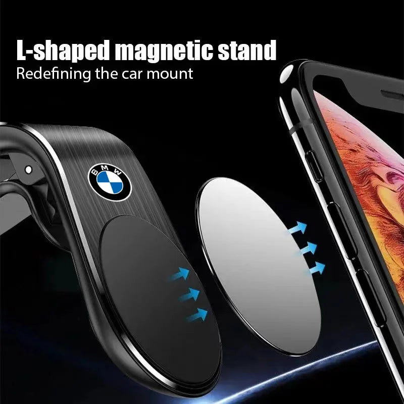 1Pcs Magnetic Car Phone Holder Metal Stand Accessories For BMW X1 X2 X3 X5 X4 X6 X7 iX3 F20 F10 F07 E70 E46 E90 E92 E60 E39