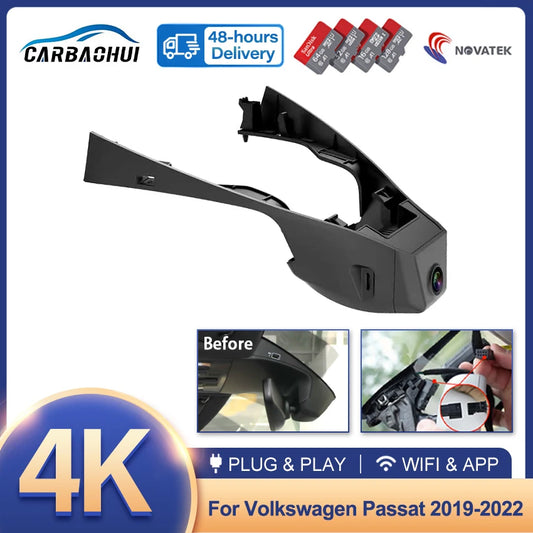 New 4K Wifi Car DVR Video Recorder Plug and Play Dash Cam  for Volkswagen