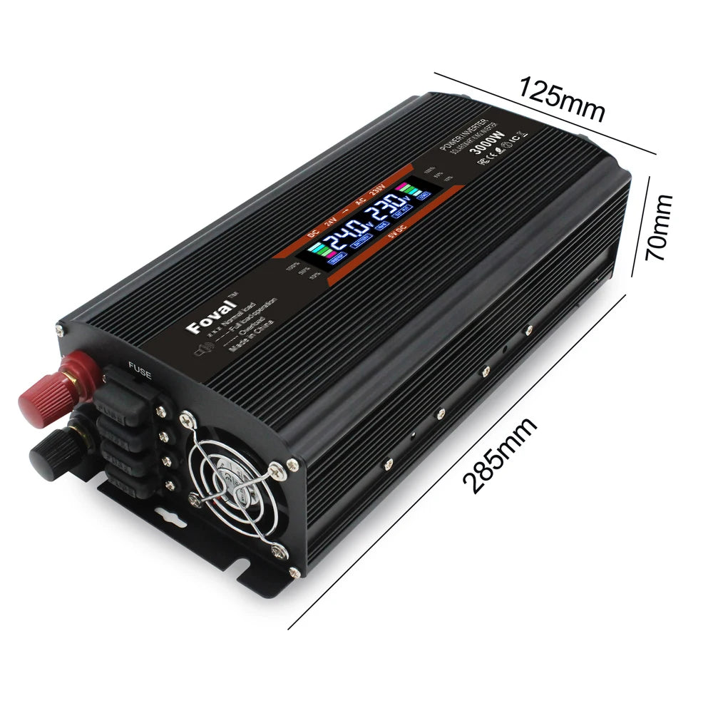 2000W Car Inversor 12V to 110V Universal/EU socket DC to AC Power Inverter home/travel/camping portable power supply Converter