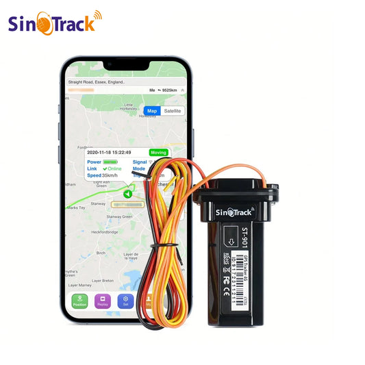 SinoTrack Mini Waterproof Builtin Battery GSM GPS tracker device ST-901 for Car Motorcycle Vehicle Remote Control Free Web APP