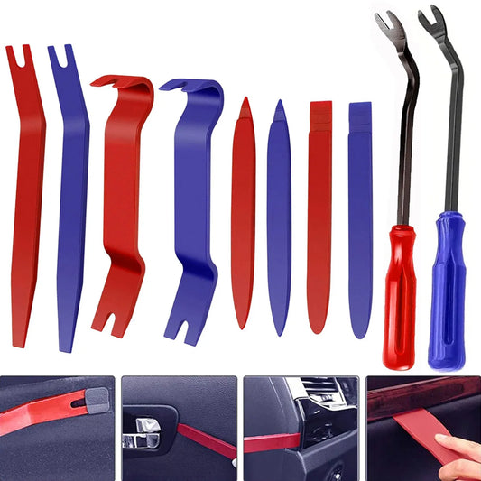Auto Door Clip Panel Trim Removal Tools Kit Navigation Blades Disassembly Plastic Car Interior Repairing Plastic Pry Hand Tool